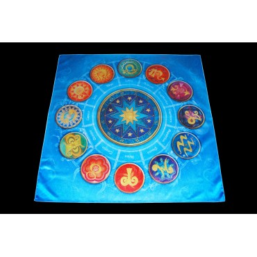12 Csillagjegy 70x70 cm-es szatén terítő 12 Csillagjegy 70x70 cm-es szatén terítő