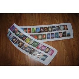 55 Atlantiszi Kristály 22x135 cm-es muszlin sál