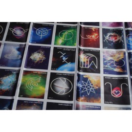 55 Atlantiszi Kristály 70x70 cm-es szatén terítő