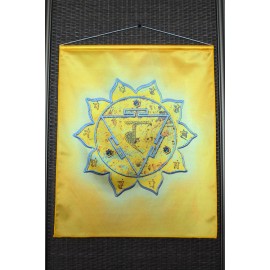 Napfonat Csakra 2. 40x50 cm-es szatén akasztós kép Napfonat Csakra 2. 40x50 cm-es szatén akasztós kép