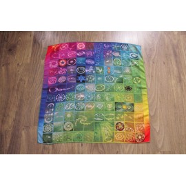 Gabonakör - Szivárvány 70x70 cm-es muszlin kendő