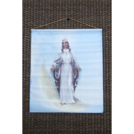 Szűz Mária - Világok Királynője - Hold 30x35 cm-es akasztós kép