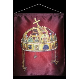Szent Korona 40x50 cm-es szatén akasztós kép Szent Korona 40x50 cm-es szatén akasztós kép