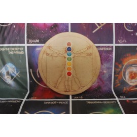 Leonardo - Csakra 35 cm átmérőjű, 2 cm vastag bársonyos posztó ülőpárna Leonardo - Csakra 35 cm átmérőjű, 2 cm vastag bársonyos posztó ülőpárna