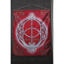 Vesica Piscis - Bordó 40x50 cm-es szatén akasztós kép Vesica Piscis - Bordó 40x50 cm-es szatén akasztós kép